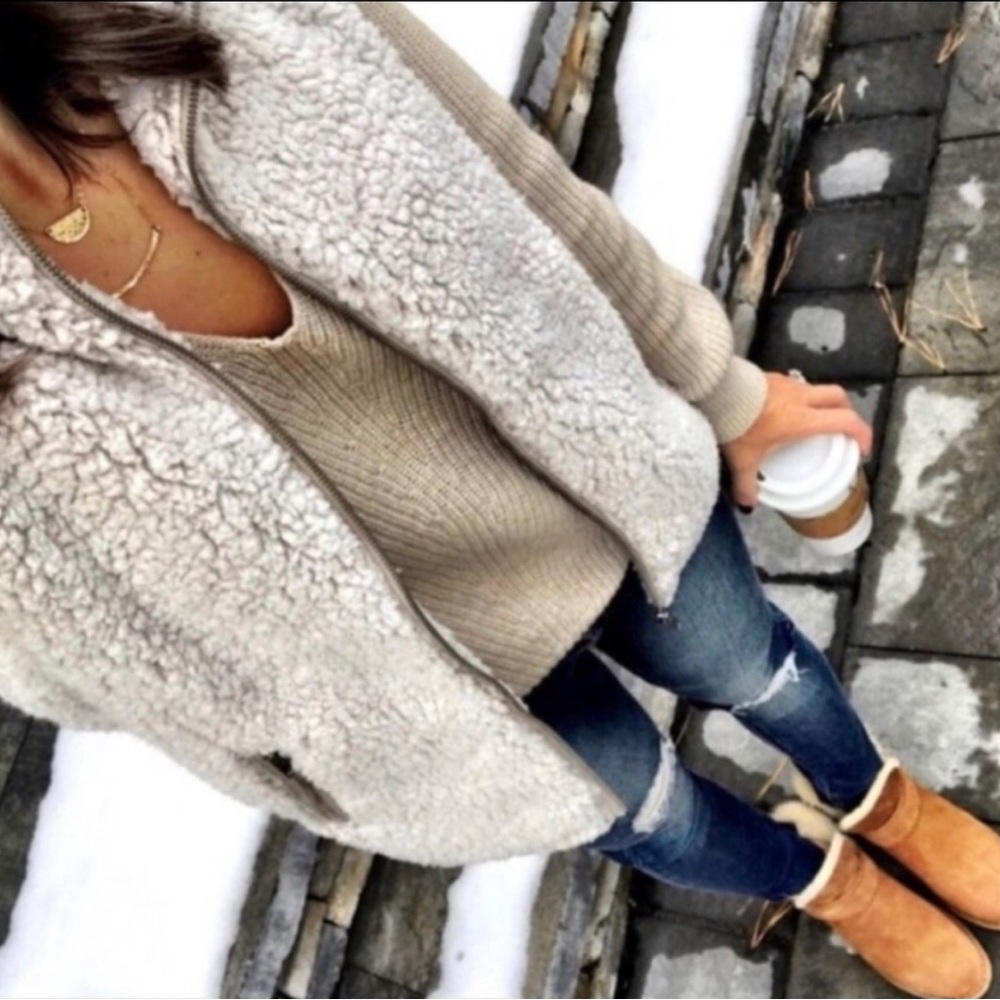 Thread and Supply faux fur vest